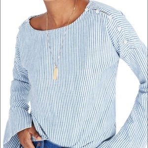 Madewell Convertible Cold shoulder top NWT